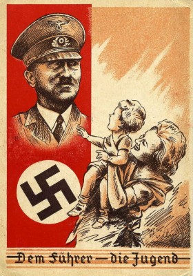 Propagande DE LA FAMILLE SWASTIKA 1939 carte postale