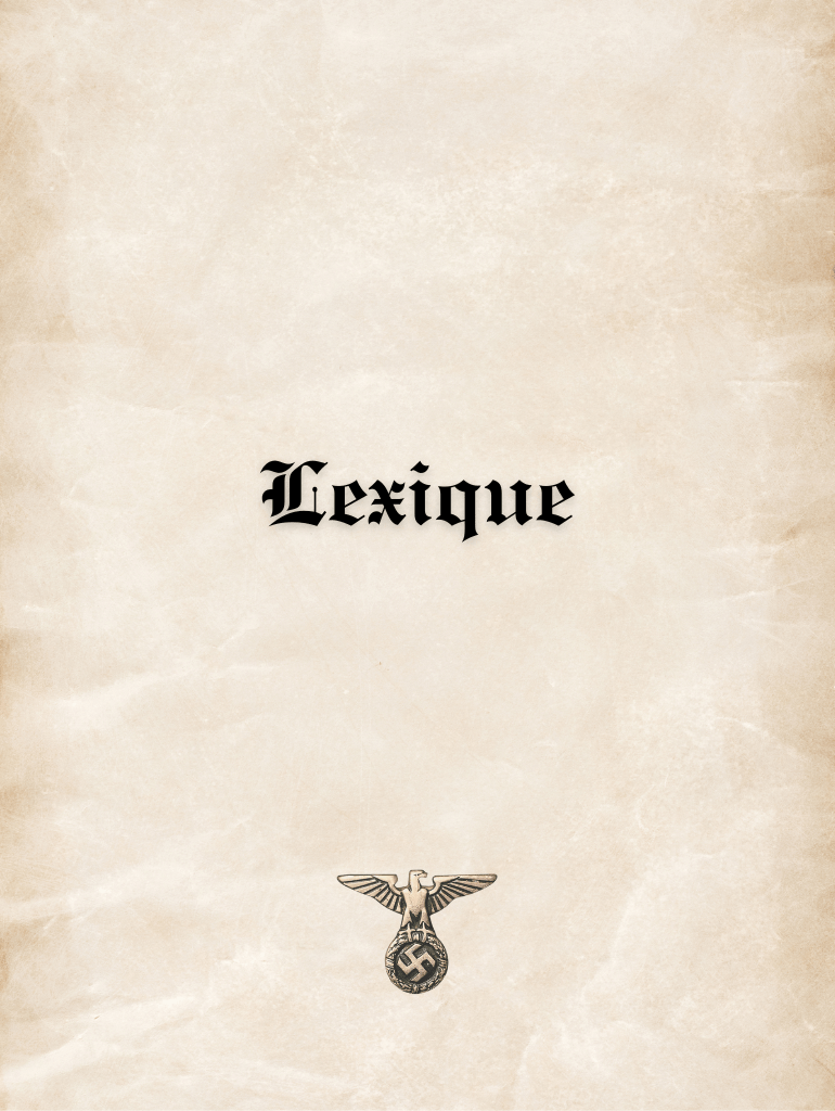 Lexique menu Histoire3reich.com